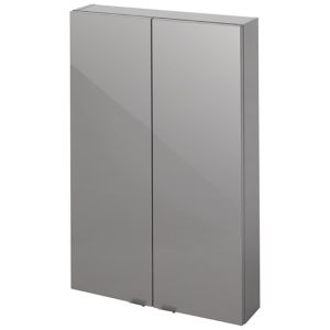 Image of GoodHome Imandra Gloss Anthracite Wall cabinet (W)600mm (H)900mm