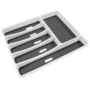 Plastic Non-Adjustable Utensil Tray, (H)47mm (W)420mm Grey