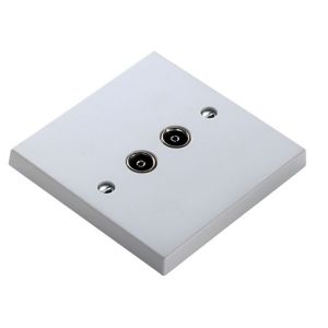 Image of Power Pro White Double Coaxial socket