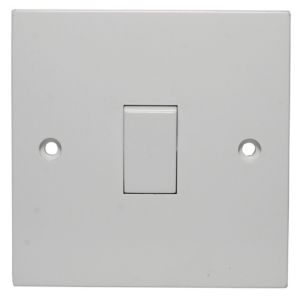 Image of Power Pro 13A 1 way White Single Light Switch