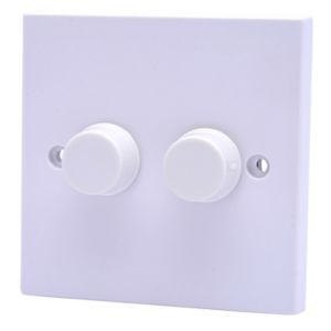 Image of Power Pro 2 way Double White Dimmer switch