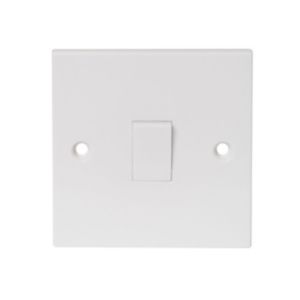 Image of Power Pro 13A 1 way White Single Light Switch Pack of 5