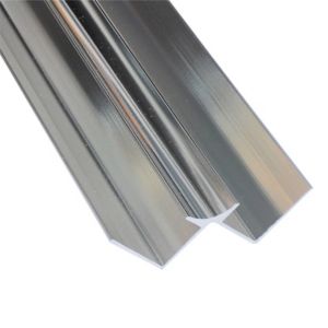 Image of Splashwall Silver effect Panel internal corner joint (L)2420mm
