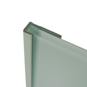 Image of Splashwall Mist Straight Panel end cap (L)2440mm