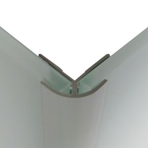 Image of Splashwall Mist Straight Panel external corner joint (L)2440mm