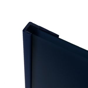 Image of Splashwall Royal blue Straight Panel end cap (L)2440mm