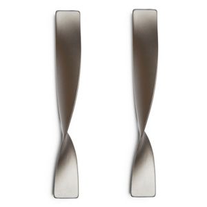 Image of Titanium effect Right Twist Bedroom Handle Door handle (W)25 mm