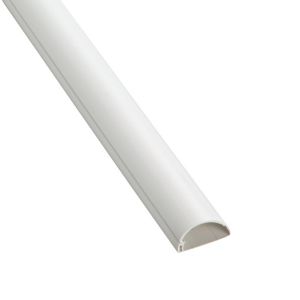Image of D-Line White 30mm Semi-circle Trunking length (L)2m