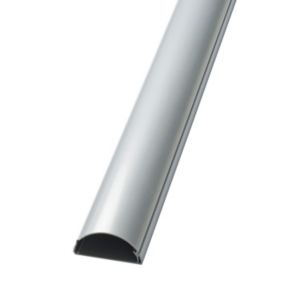 Image of D-Line Silver 60mm Semi-circle Trunking length (L)2m