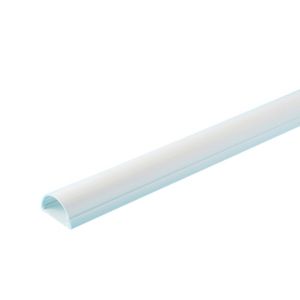 Image of D-Line White 50mm Semi-circle Trunking length (L)2m