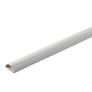 Image of D-Line Cream 30mm Semi-circle Trunking length (L)2m Pack of 10