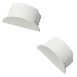 Image of D-Line White 40mm Trunking end cap