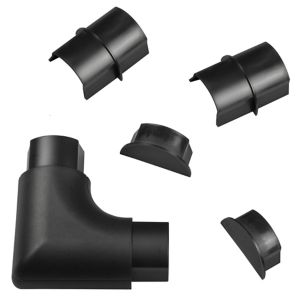 Image of D-Line ABS plastic Black Maxi trunking accessories (W)60mm