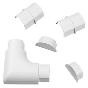 Image of D-Line ABS plastic White Maxi trunking accessories (W)60mm