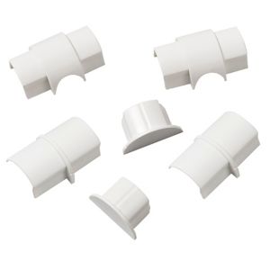 Image of D-Line ABS plastic White Mini trunking accessories (W)30mm