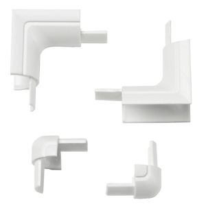 Image of D-Line Plastic White Micro Trunking Internal & External Bend Pack (W)16mm