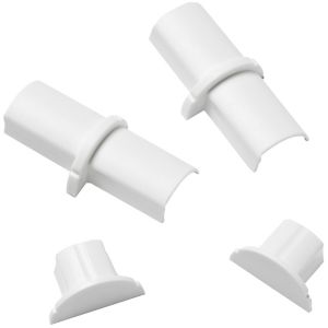 Image of D-Line White 16mm Trunking end cap