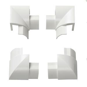 Image of D-Line ABS plastic White Trunking accessories (W)30mm Pack of 1