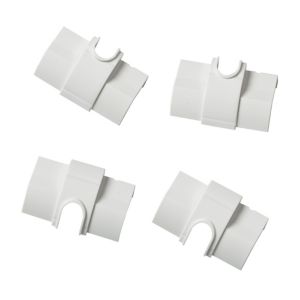 Image of D-Line ABS plastic White Trunking accessories (W)22mm Pack of 1
