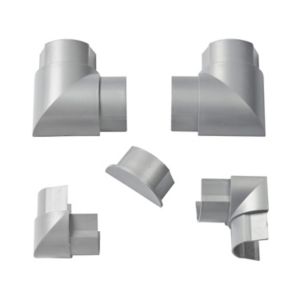 Image of D-Line ABS plastic Silver metallic-effect Value pack (W)50mm Pack of 1
