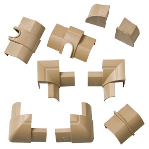 Image of D-Line ABS plastic Wood-effect Trunking accessories (W)22mm