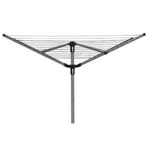 Image of 4 Arm Black silver effect Rotary airer 60m