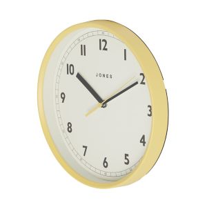 Image of Jones Dime Contemporary Yellow Quartz Clock
