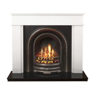 Image of Daventry Black Cast iron effect Gas Fire Suite