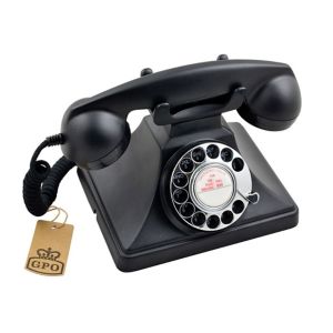 Image of GPO Classic Black Corded Rotary telephone