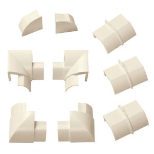 Image of D-Line ABS plastic Magnolia Trunking accessories (W)30mm