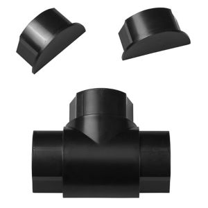 Image of D-Line ABS plastic Black Trunking accessories (W)50mm