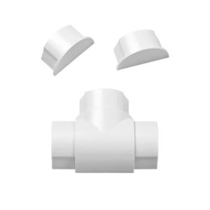 Image of D-Line White Trunking end cap