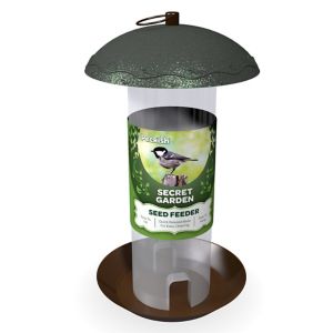 Image of Peckish Secret garden Steel Seed Bird feeder 0.7L