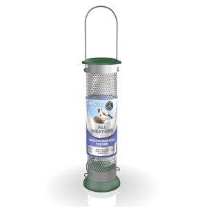 Image of Peckish Plastic & steel Seed & nyger All weather Bird feeder 0.7L