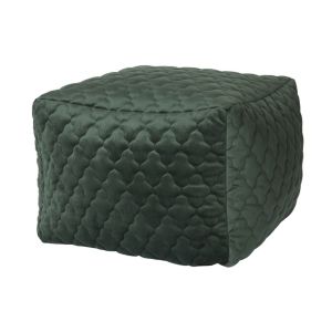 Jts Quilted Bean Bag Cube, Bottle Green
