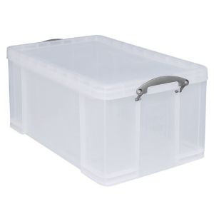 Image of Really Useful Clear 64L Plastic Storage box