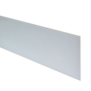 Image of 6mm Splashwall White Bevelled Glass Upstand (L)0.6m