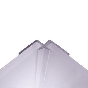 Image of Splashwall Gloss Lavender Shower panelling internal corner (W)400mm (T)3mm