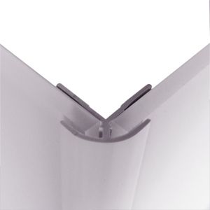 Image of Splashwall Gloss Lavender Shower panelling external corner (W)400mm (T)3mm