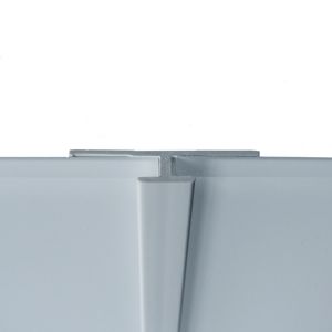 Image of Splashwall Blue mist Gloss Shower panelling straight H joint (W)400mm (T)3mm