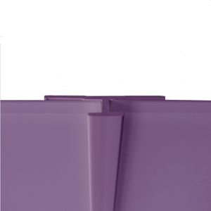 Image of Splashwall Gloss Purple Shower panelling straight H joint (W)400mm (T)3mm