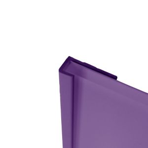 Image of Splashwall Gloss Purple Shower panelling end cap (W)400mm (T)3mm