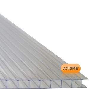 Image of Axiome Clear Polycarbonate Twinwall Roofing sheet (L)2m (W)690mm (T)6mm