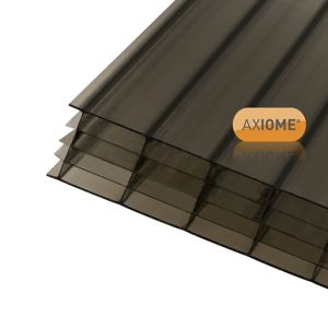 Image of Axiome Bronze effect Polycarbonate Multiwall Roofing sheet (L)5m (W)690mm (T)25mm