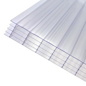 Image of Axiome Clear Polycarbonate Multiwall Roofing sheet (L)2m (W)1000mm (T)25mm