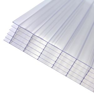 Image of Axiome Clear Polycarbonate Multiwall Roofing sheet (L)2m (W)1000mm (T)32mm