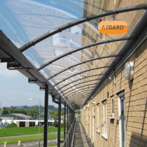Image of AXGARD Clear Polycarbonate Flat Glazing sheet (L)1.24m (W)0.62m (T)4mm
