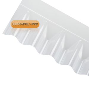 Image of Corrapol Corrugated Clear PVC Wall flashing (L)0.95m (W)0.22m