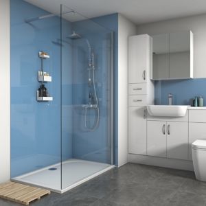 Image of Splashwall Sky Gloss 3 sided shower wall kit