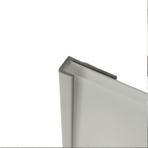 Image of Splashwall Grey Shower panelling end cap (W)400mm (T)4mm